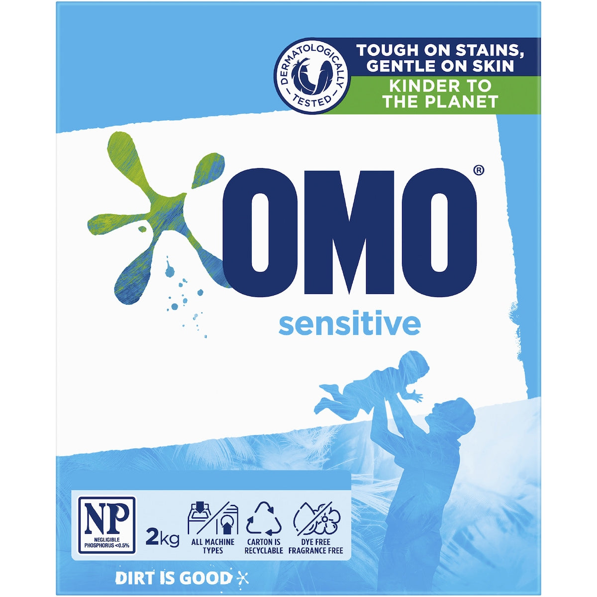 Omo Sensitive Laundry Powder Detergent 2kg
