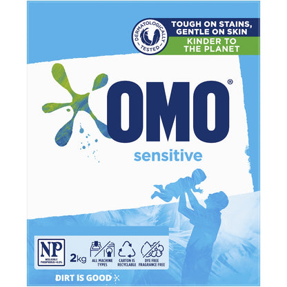 Omo Sensitive Laundry Powder Detergent 2kg