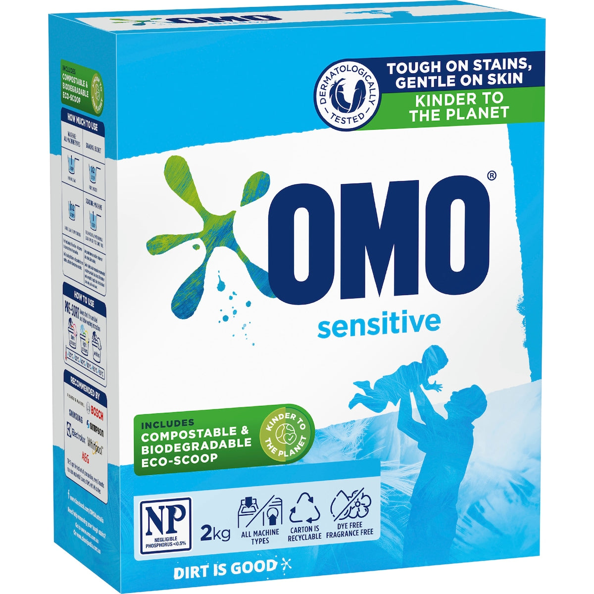 Omo Sensitive Laundry Powder Detergent 2kg