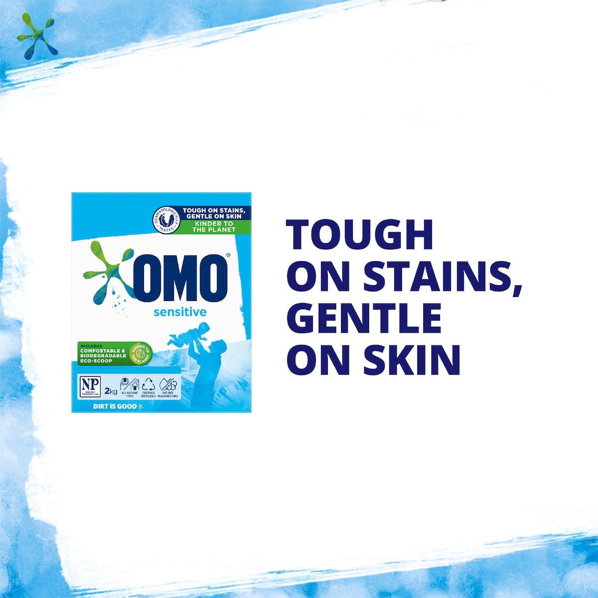 Omo Sensitive Laundry Powder Detergent 2kg