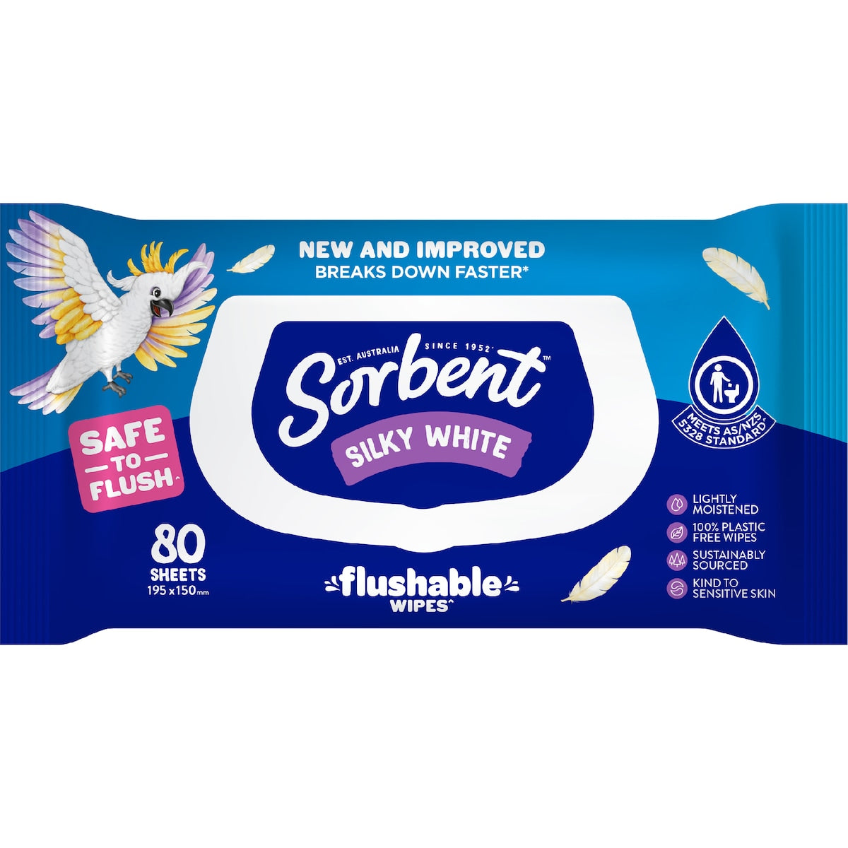 Sorbent Clean & Fresh Wipes 80 pack