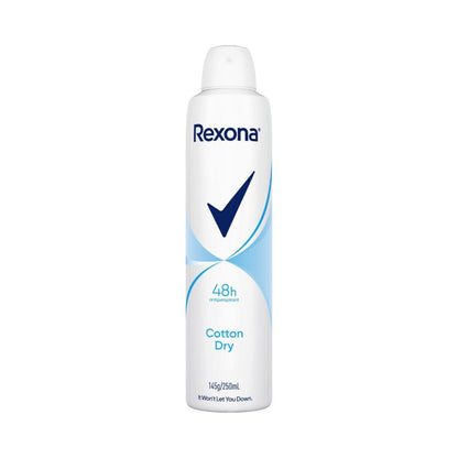 Rexona Women Deodorant 48hr Aerosol Cotton Dry - 250mL