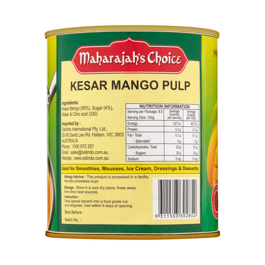 Maharajah's Choice Kesar Mango Pulp - 850g