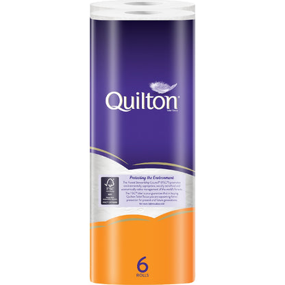 Quilton Triple Length 3 Ply Toilet Paper 6 Pack