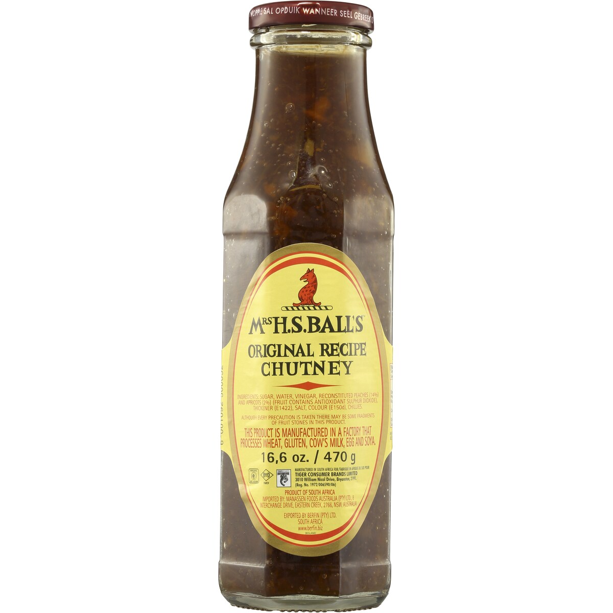 Mrs H.S. Ball's Chutney Original 470g