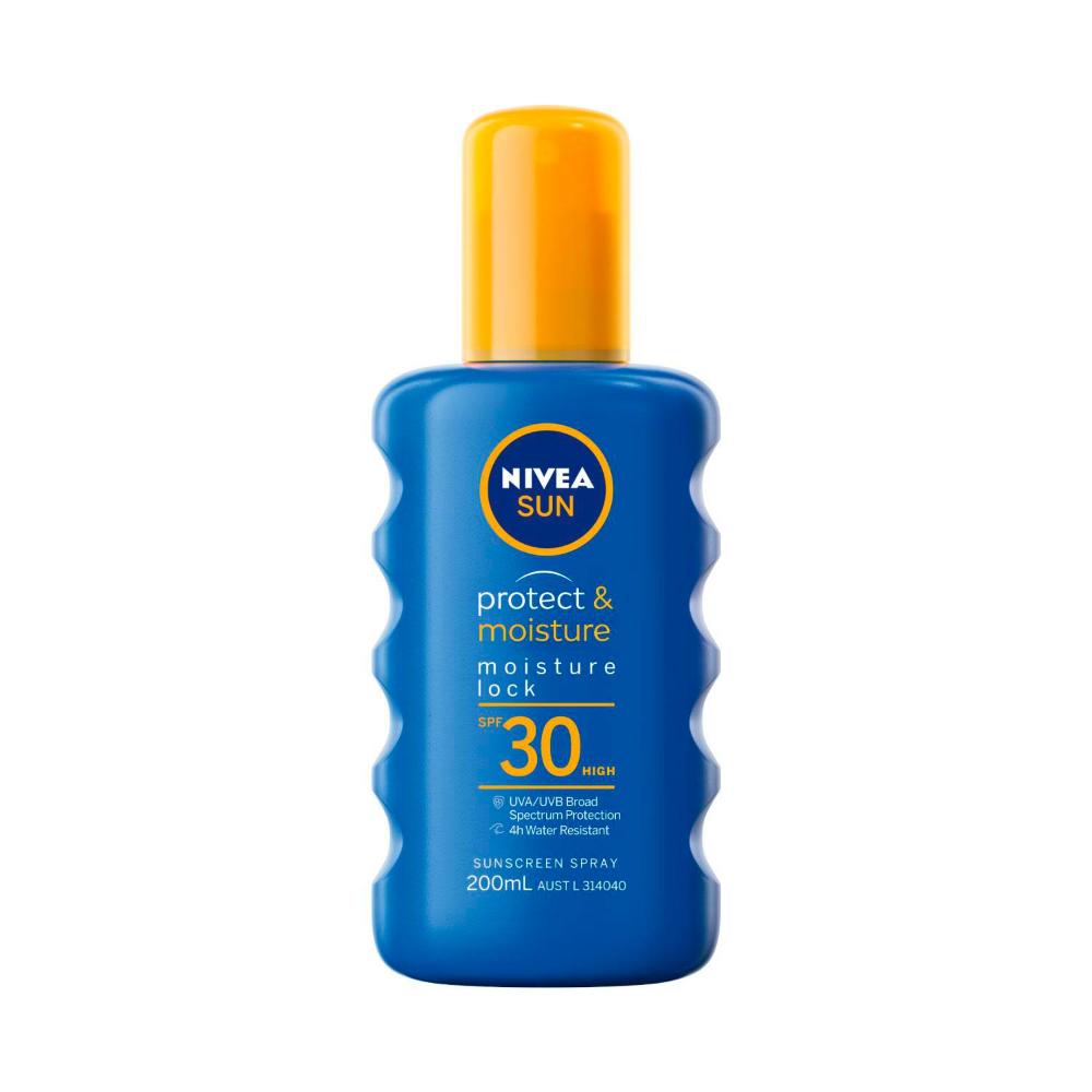 Nivea Sun Protect & Moisture Moisture Lock Spf30 Sunscreen Spray - 200mL