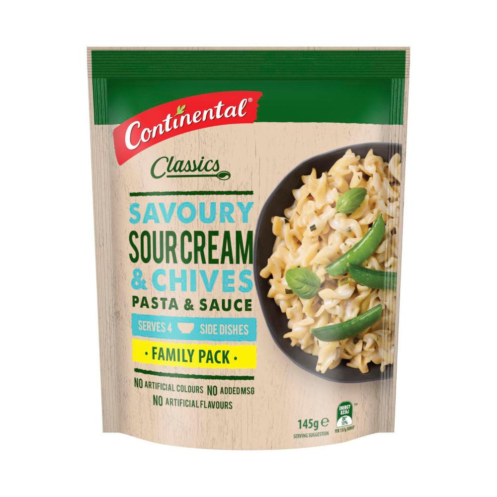 Continental Pasta & Sauce Family Sour Cream Chives - 145g
