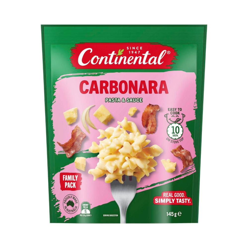 Continental Pasta & Sauce Family Bacon Carbonara - 145g
