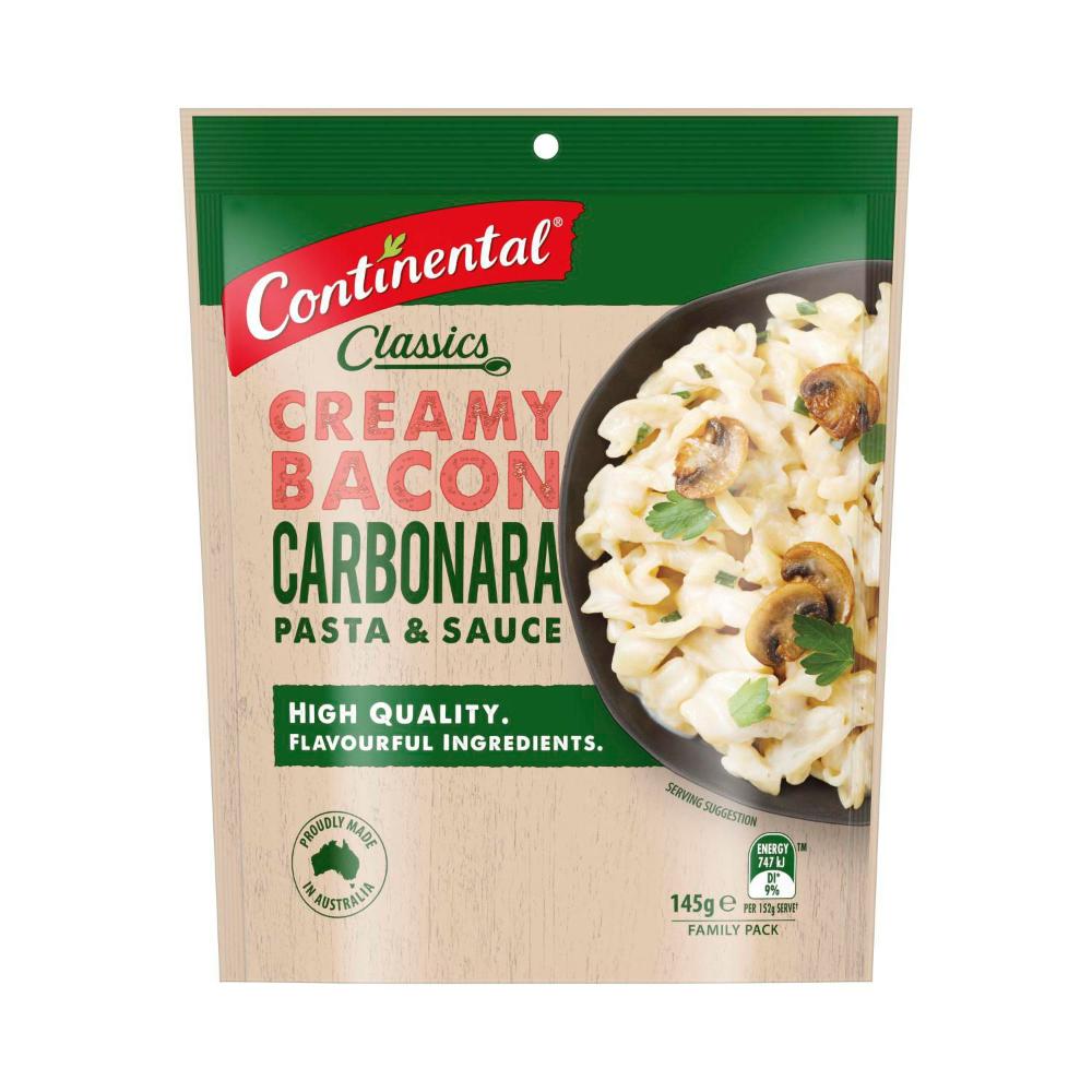 Continental Pasta & Sauce Family Bacon Carbonara - 145g