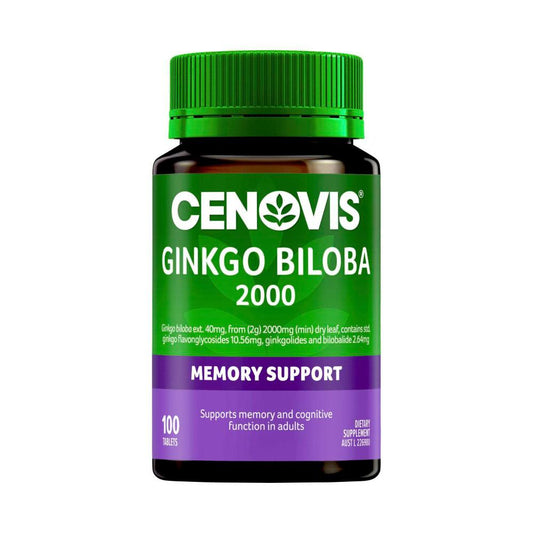 Cenovis Ginkgo Biloba 2000 Memory Support Tablets - 100 pack