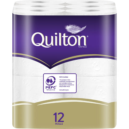 Quilton Gold 4 Ply Toilet Paper 12 Pack