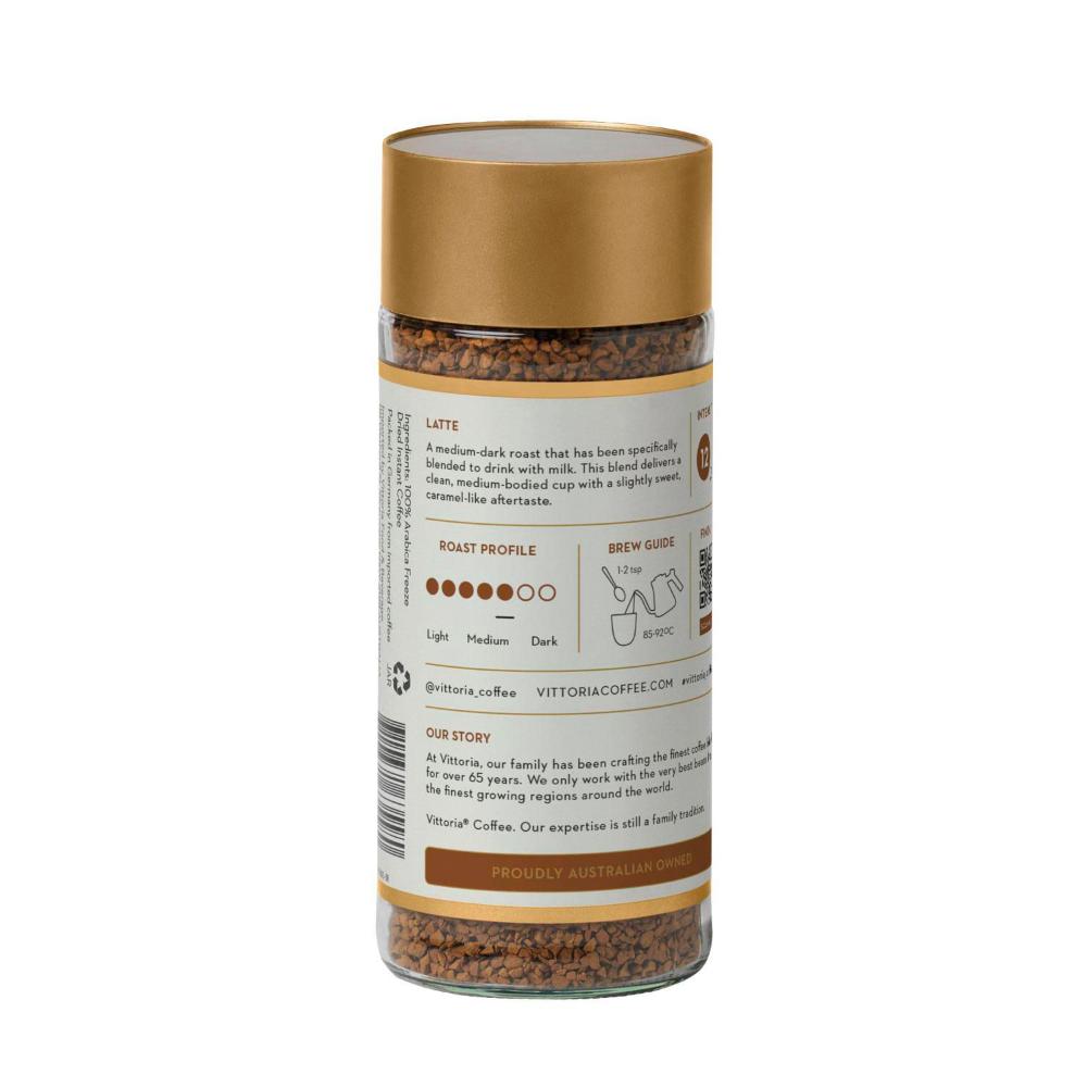 Vittoria Freeze Dried Latte Instant Coffee - 100g