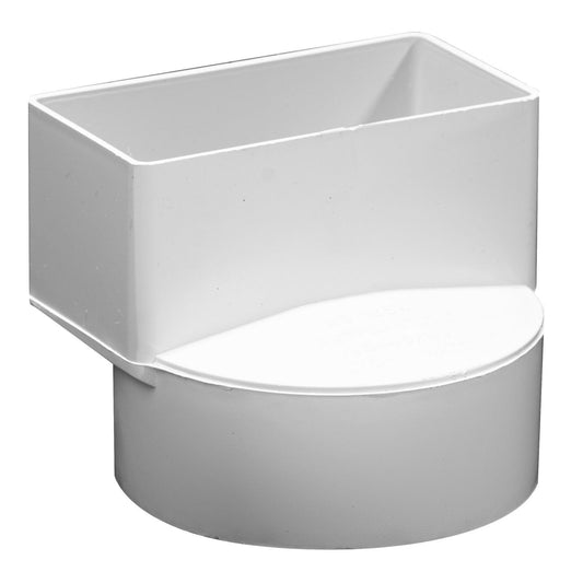 Holman PVC Stormwater Downpipe Adaptor - 100mm x 80mm x 90mm
