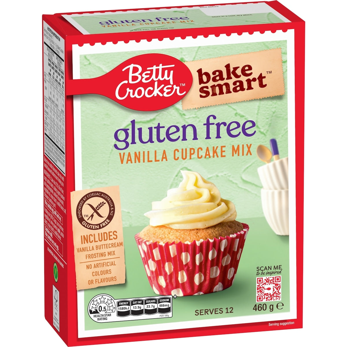 Betty Crocker Vanilla Gluten Free Cupcake Mix 460g