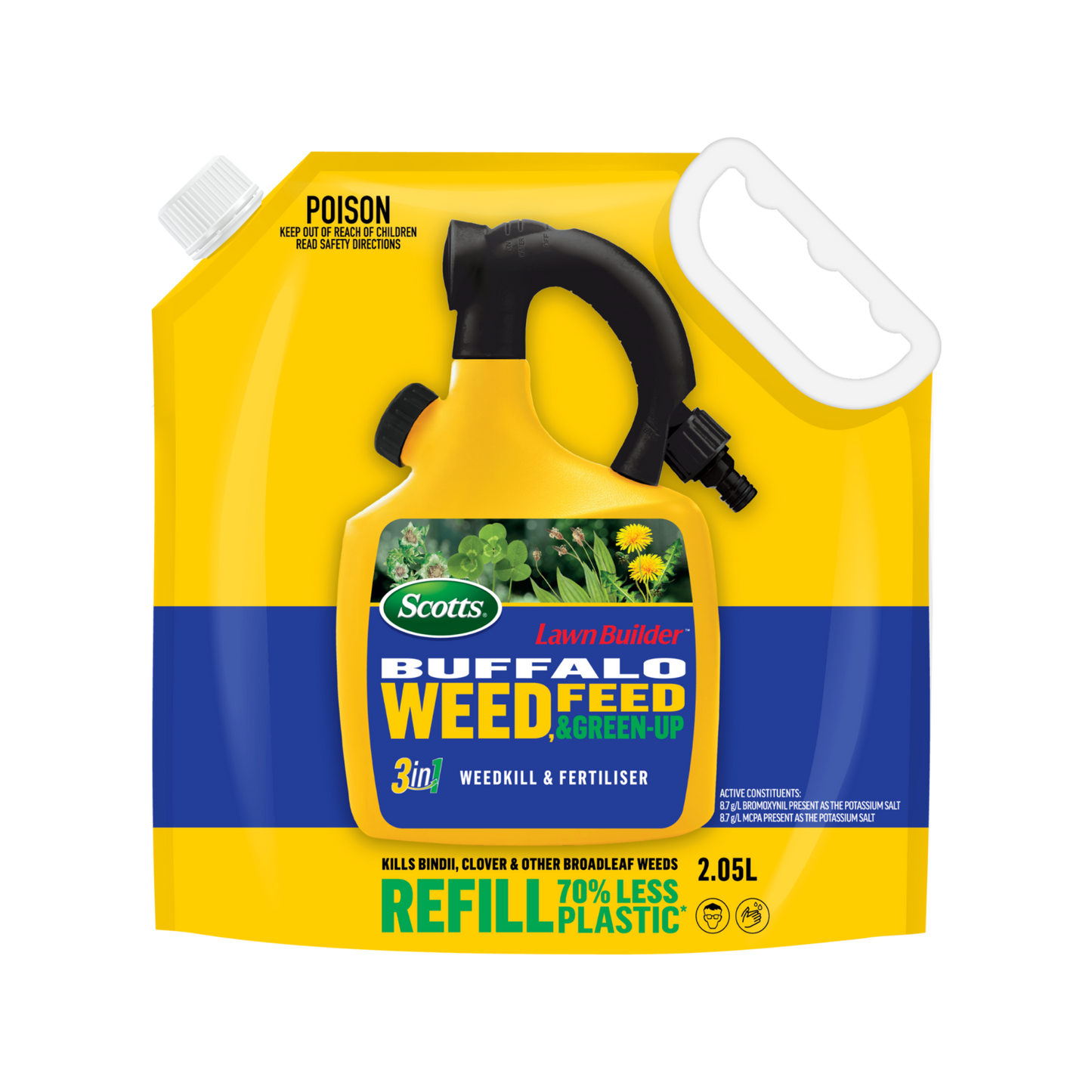 Scotts Lawn Builder Buffalo Weed Feed Green Up Refill Pouch - 2.5kg