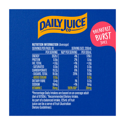 The Daily Juice Breakfast Burst Juice Chilled - 2L