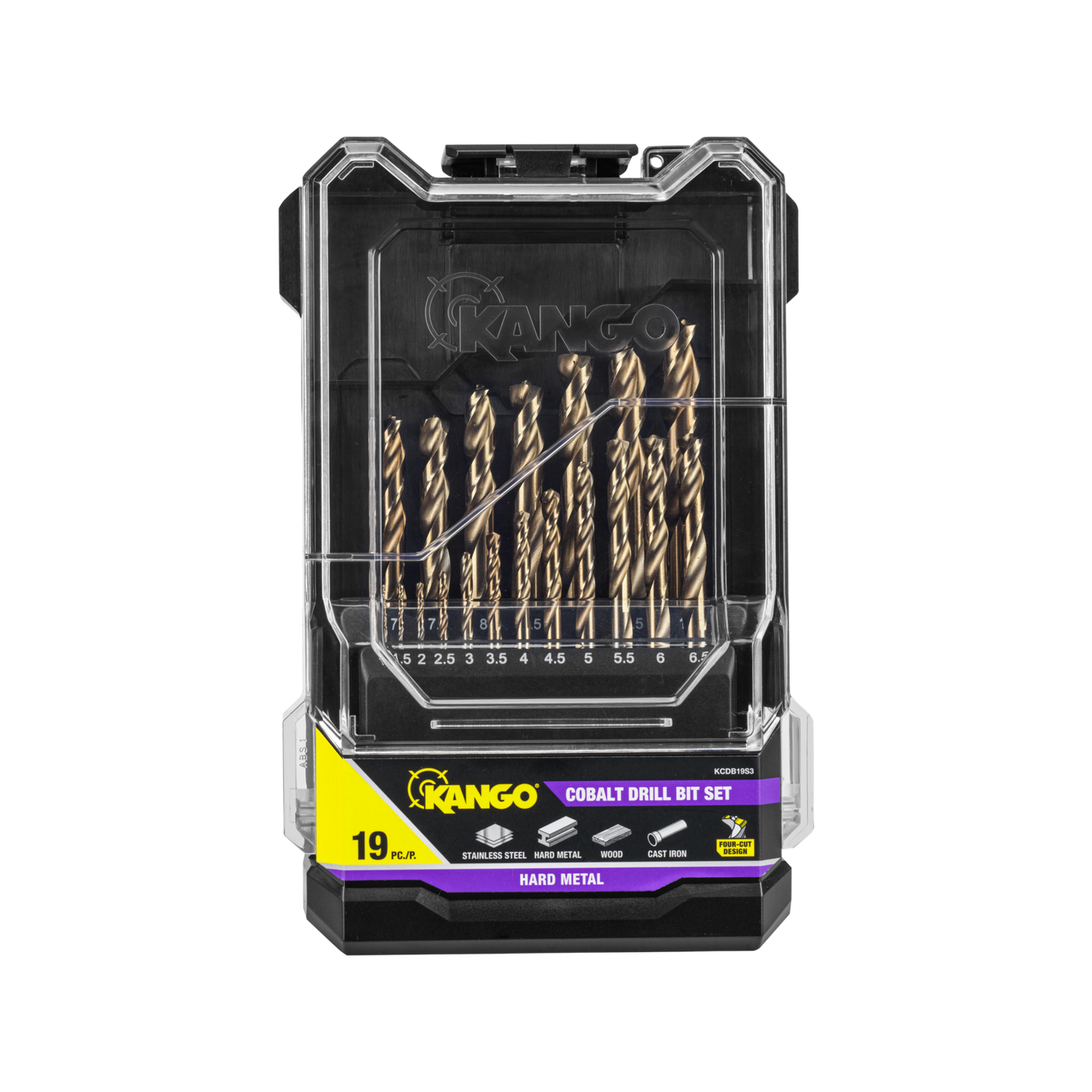 Kango Cobalt Drill Bit Set - 19 Piece - 1-10mm