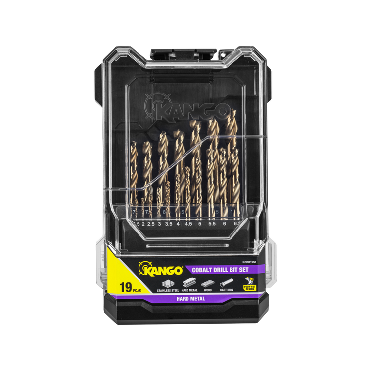 Kango 19 Piece Cobalt Drill Bit Set