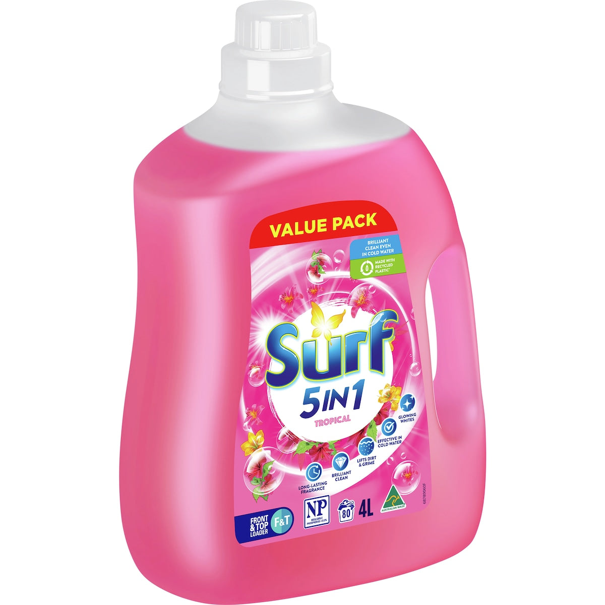 Surf Laundry Liquid Detergent Tropical 4l