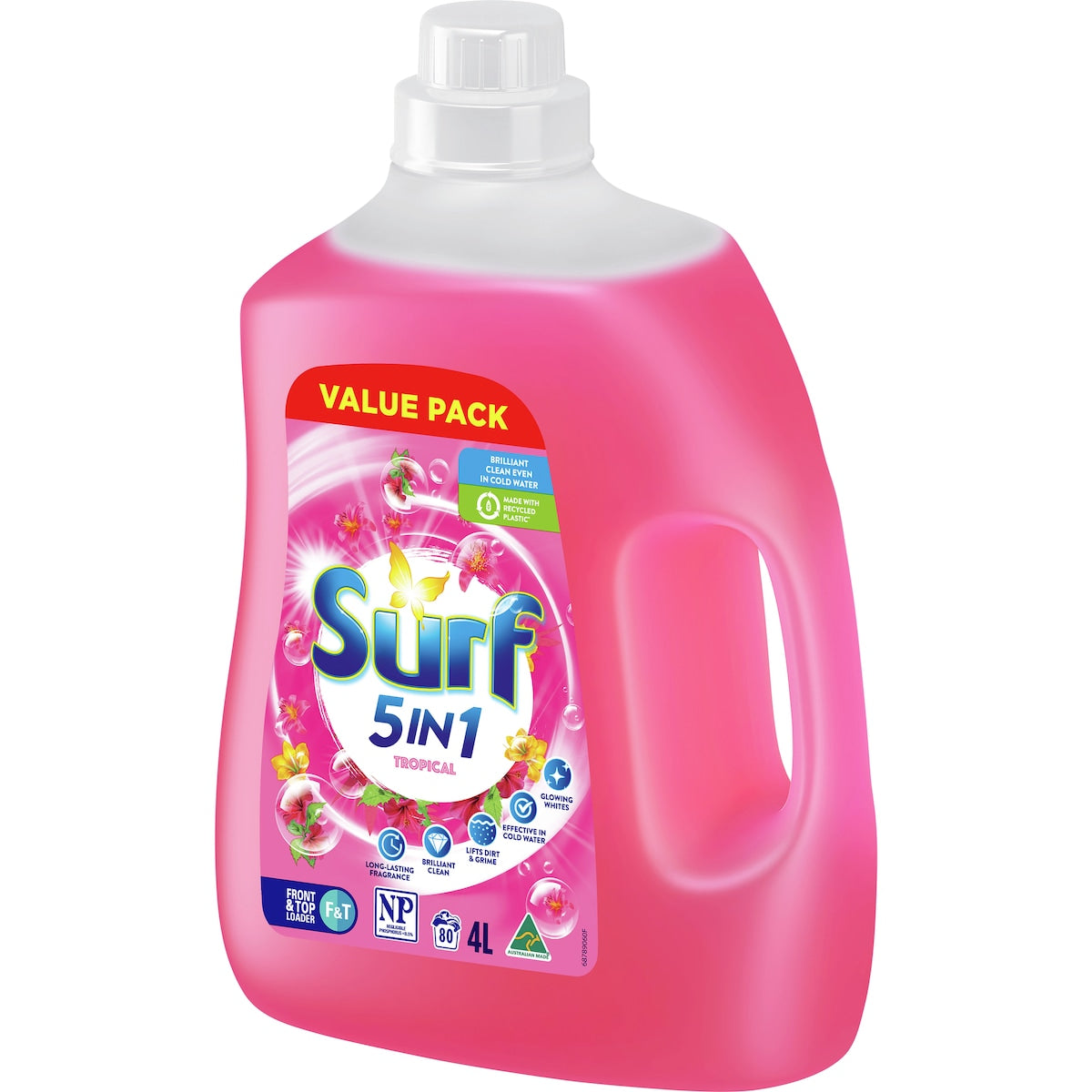 Surf Laundry Liquid Detergent Tropical 4l