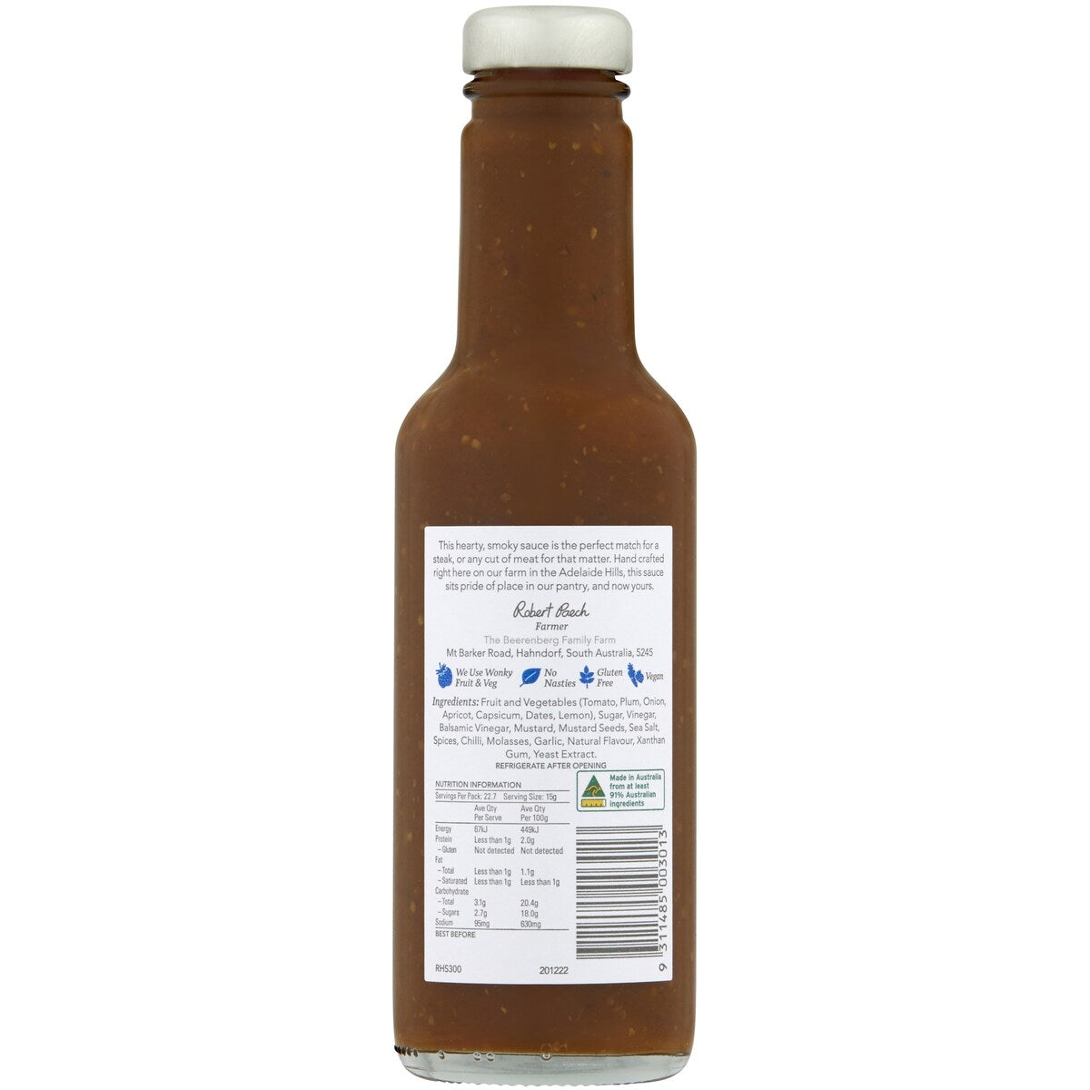 Beerenberg Roadhouse Steak Sauce 300mL