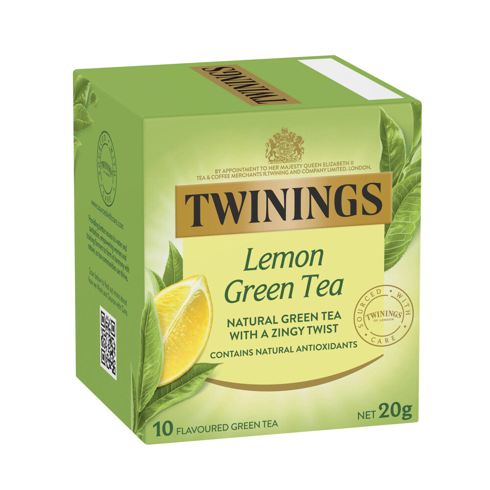 Twining's Green Tea And Lemon Tea Bags - 10 Pack