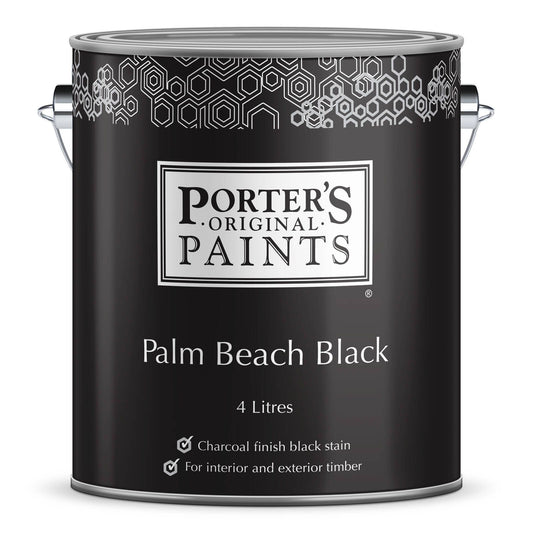 Porter's Paints Palm Beach Black Timber Stain - 4L