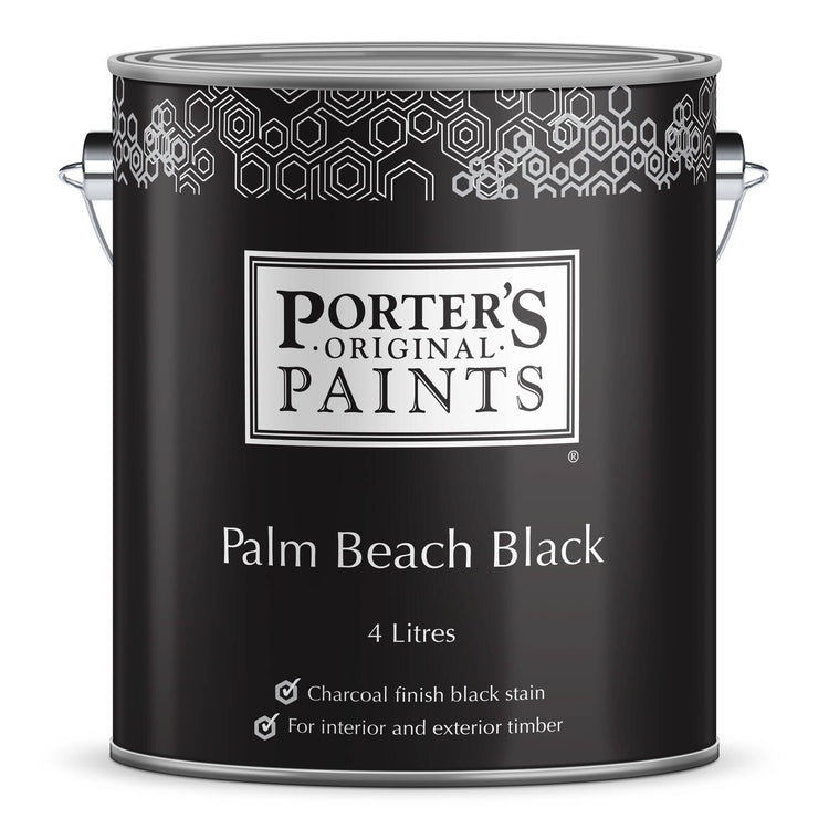Porter's Paints Palm Beach Black Timber Stain - 4L