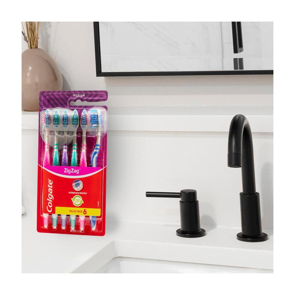 Colgate Zig Zag Medium Toothbrush Value Pack - 6 pack