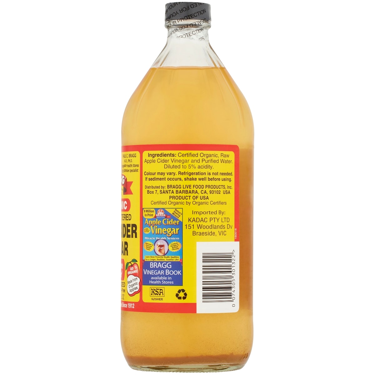 Bragg Apple Cider Vinegar 946ml
