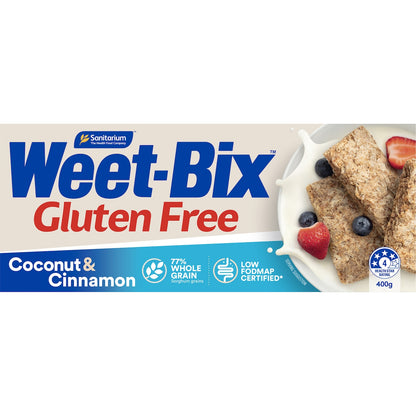 Weet-bix Gluten Free Coconut & Cinnamon Breakfast Cereal 400g