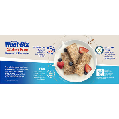 Weet-bix Gluten Free Coconut & Cinnamon Breakfast Cereal 400g