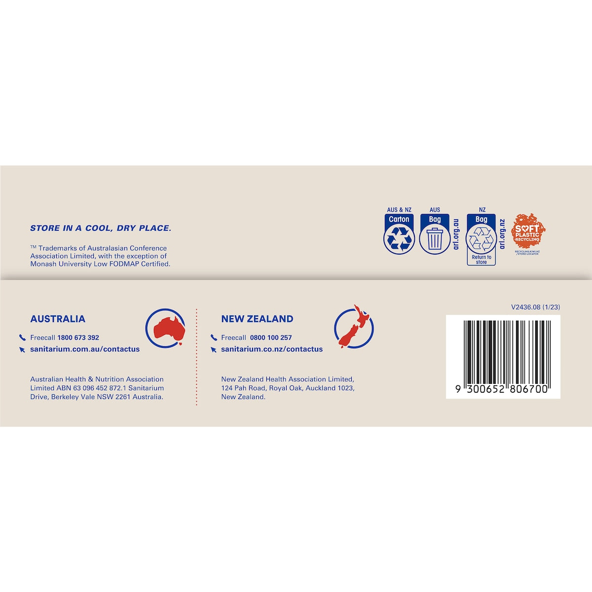 Weet-bix Gluten Free Coconut & Cinnamon Breakfast Cereal 400g