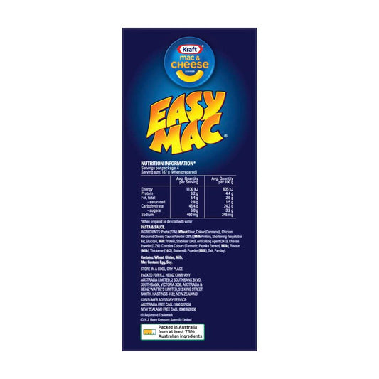 Kraft Easy Mac And Cheese Cheesy Chicken Pasta Macaroni Noodles - 280g