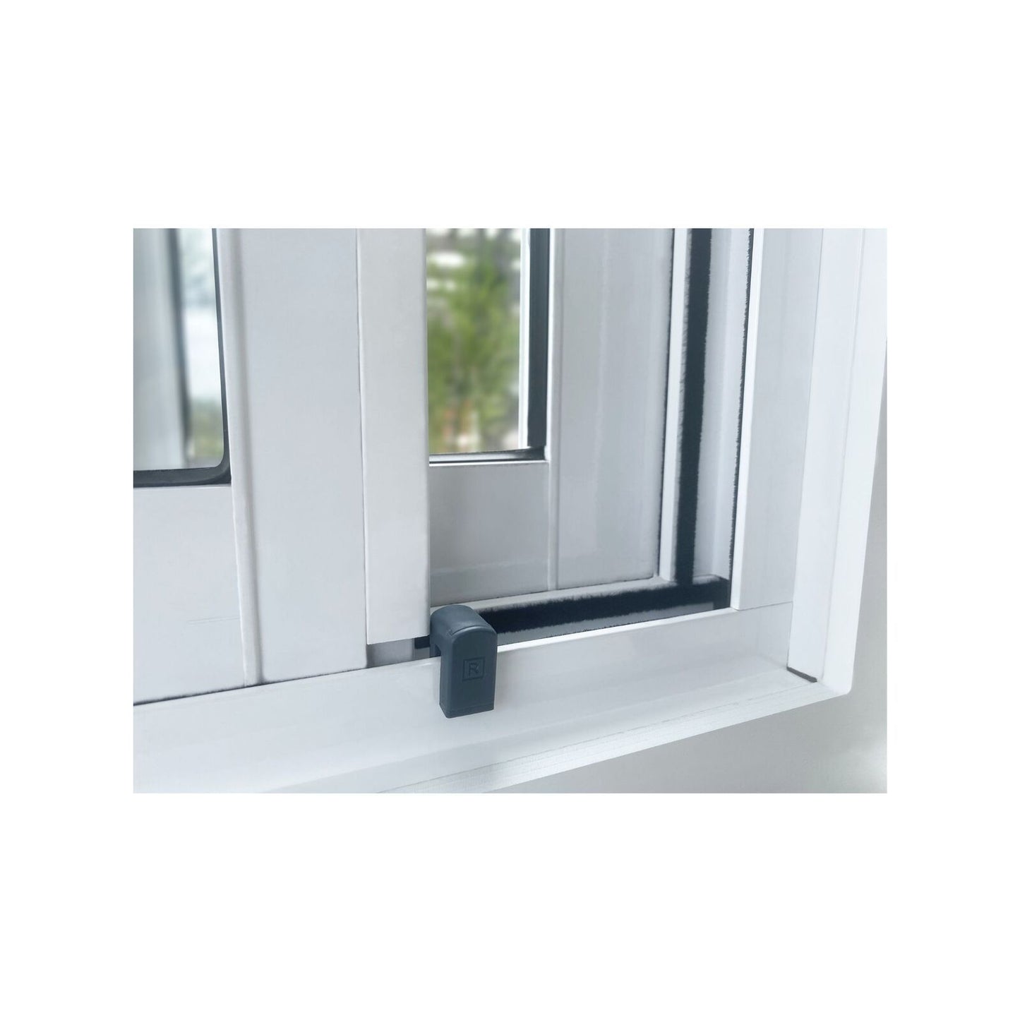 Remsafe Stop Lock Window Restrictor - Charcoal - 12 x 23mm
