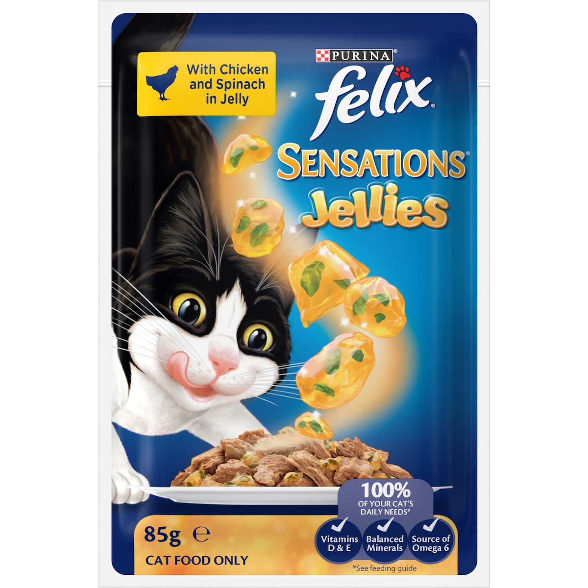 Felix Sensations Jellies Favourites Menu Wet Cat Food 85g X 12 Pack