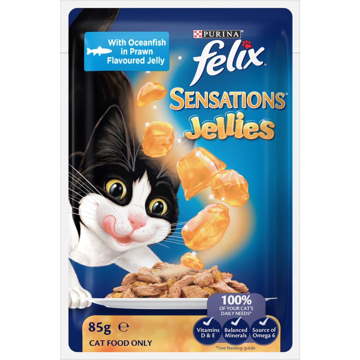 Felix Sensations Jellies Favourites Menu Wet Cat Food 85g X 12 Pack