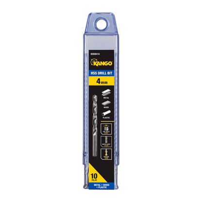 Kango HSS Drill Bit - 4mm - 10 Pack
