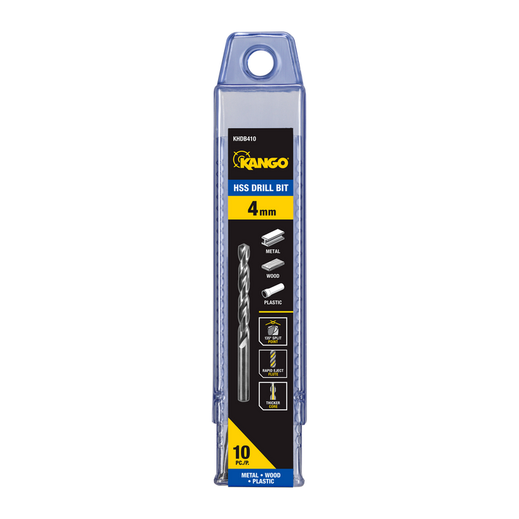 Kango 4mm HSS Drill Bit 10 Pack