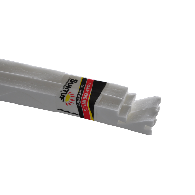 Suntuf White Corrugated Infill - 20mm - 4 Pack