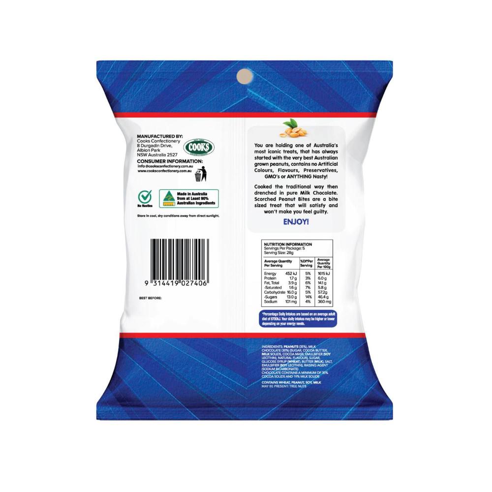 Cooks Bites Scorched Peanut - 140g