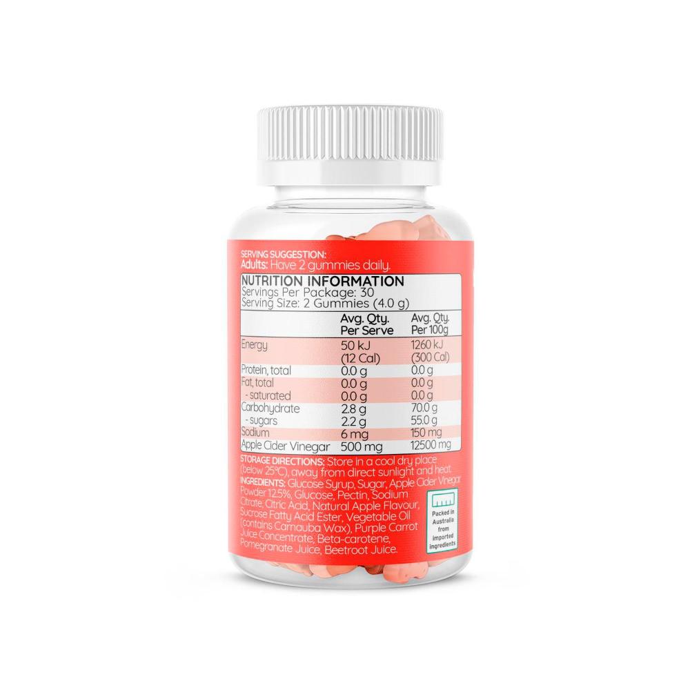 Haircarebear Apple Cider Vinegar Gummies - 60 pack