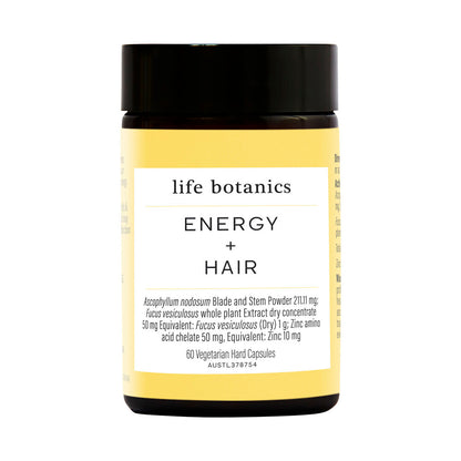 Life Botanics Energy + Hair - 60 pack