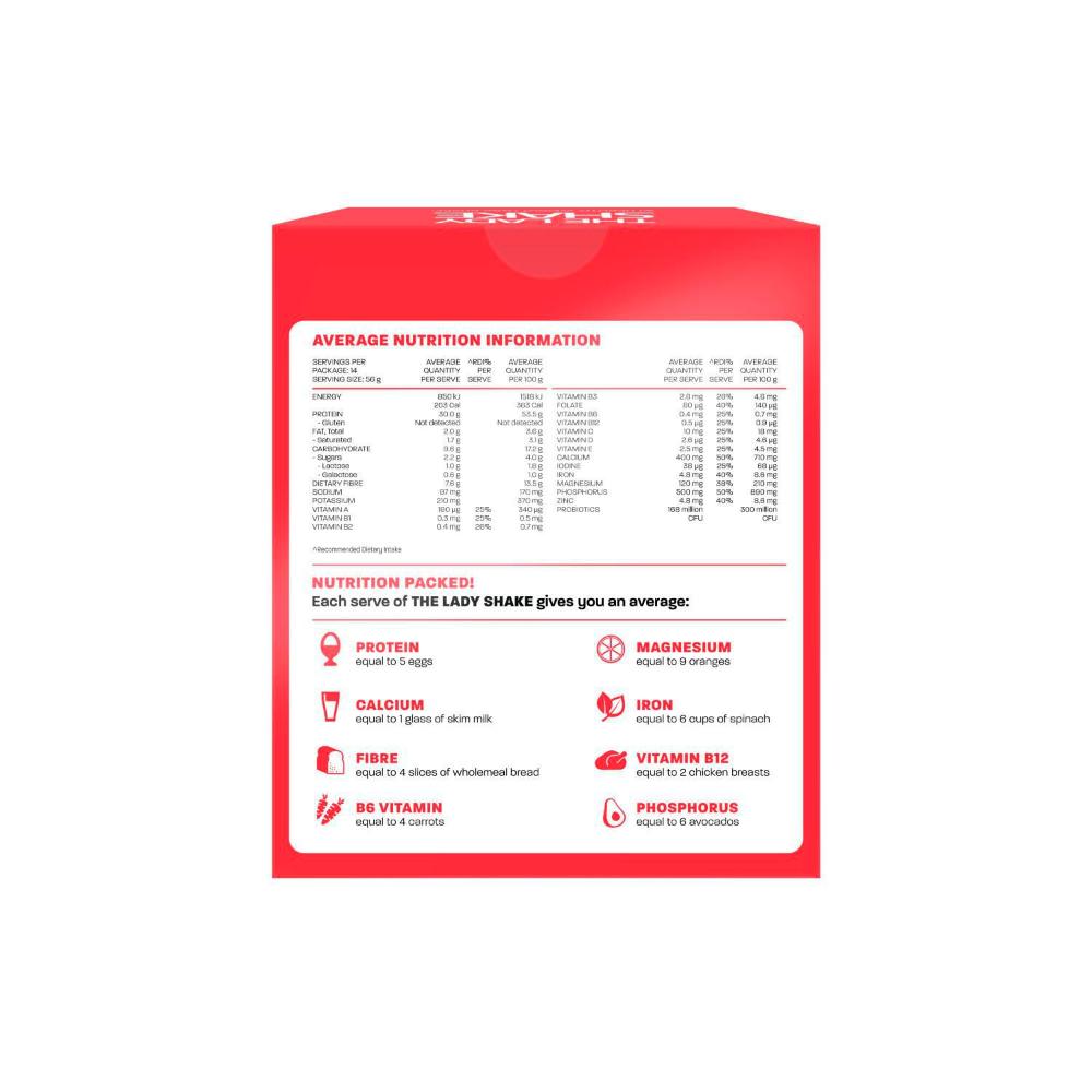 The Lady Shake Meal Replacement Variety 14 Pack - 784g