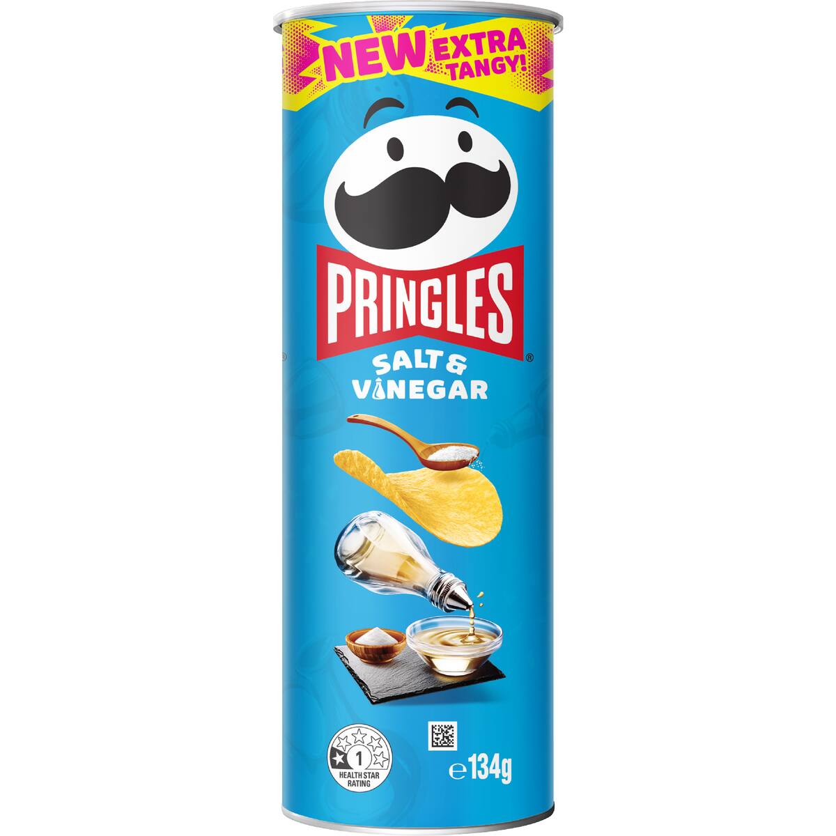 Pringles Salt & Vinegar Flavour Potato Chips 134g