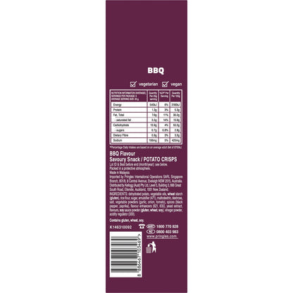 Pringles BBQ Stacked Potato Chips 134g