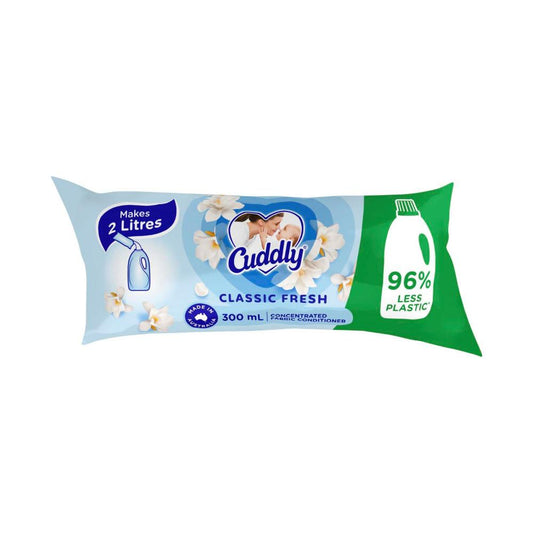 Cuddly Classic Fresh Fabric Softener Sachet - 300mL