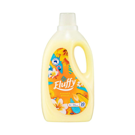 Fluffy Regular Liquid Fabric Softener Conditioner Summer Breeze - 2L
