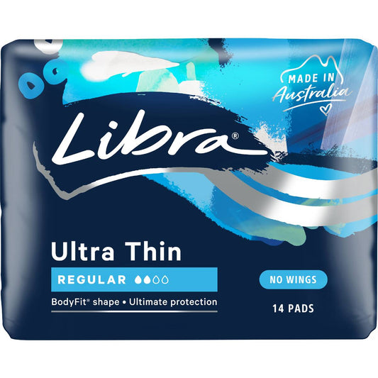 Libra Ultra Thins Sanitary Pads Thin Regular 14 Pack
