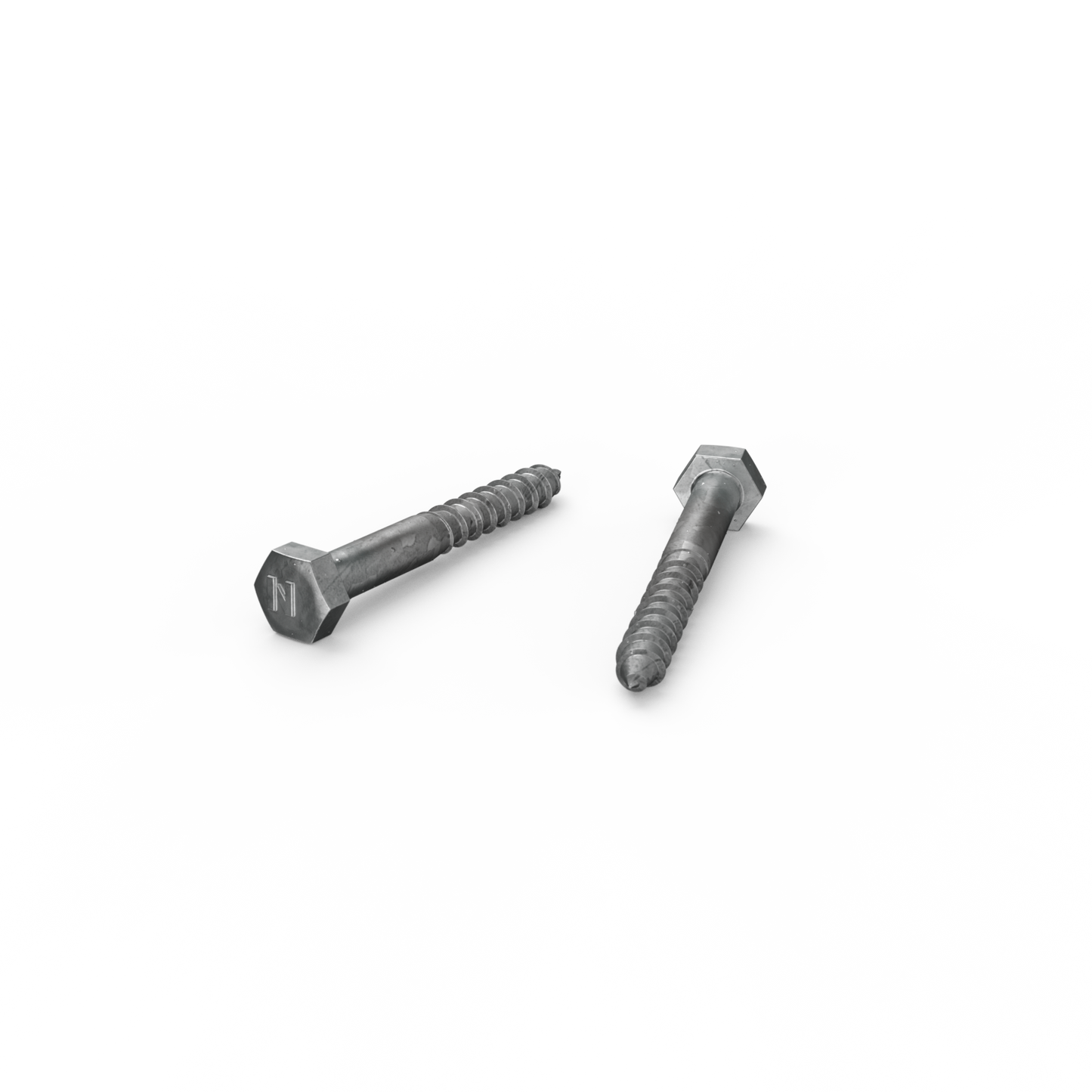 Zenith Hex Head Coach Screws - M6 x 50mm - Hot Dip Galvanised - 25 Pack